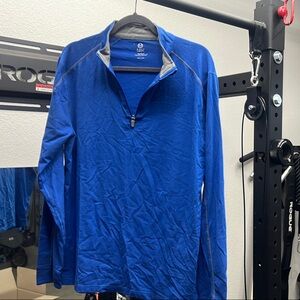 The PERFECT Golf Jacket-Blue Lightweight Shirt Jacket with Water-Resistant Sheen